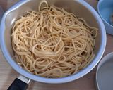 Foto langkah ke 1 dari resep Spaghetti with Mushroom Sauce.