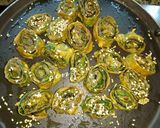 A picture of step 10 of Colocassia leaves fritters.