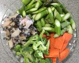 Foto langkah ke 2 dari resep Vegetable with Abalone.