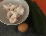Foto del paso 1 de la receta: Calabacín con gambas y huevo en airfrayer