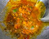 A picture of step 4 of Arbi Masala Fry.