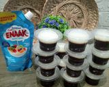 Foto langkah ke 3 dari resep Puding Coklat Vla Keju.