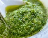 A picture of step 2 of Basil Walnut Pesto.