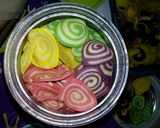 Foto langkah ke 6 dari resep Kuping gajah rainbow.