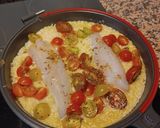 Foto del paso 3 de la receta: Gallineta con basmati y tomates cherry, fácil y rápido