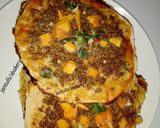 A picture of step 4 of Cheeseless colourful pizza.