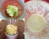A picture of step 1 of Muskmelon Milkshake.