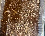 A picture of step 2 of Fudgy Heath bar brownies.