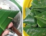 Foto langkah ke 3 dari resep Lupis Ketan (original, versi kukus).