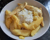 Foto del paso 8 de la receta: Pollo al curry con mango y arroz