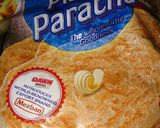 A picture of step 2 of Pattis on patela with ready-made paratha.