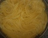 A picture of step 1 of Veggie pasta.
