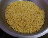 A picture of step 1 of Moong dal potli.