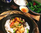 Hình bước làm 5 của món Xuýt xoa với gà tiềm ớt hiểm