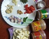 A picture of step 1 of Chat pata panner butter masala.