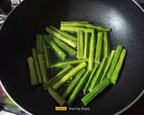 A picture of step 2 of Drumstick Pickle (South Indian).