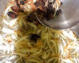 A picture of step 2 of Palak gosht.