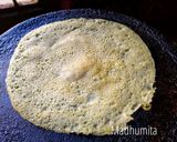 A picture of step 7 of Moong dal Dosa.
