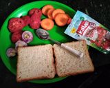 A picture of step 1 of Classic bread sandwich.