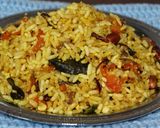 A picture of step 4 of Murmura uggani/marmaral upma/Puffed rice Upma.