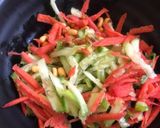 A picture of step 5 of Cabbage Roll Salad.