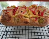 รูปขั้นตอนการทำที่ 5 ของ ขนมปังแฮมชีสพริกและแตงกวาดอง🍞🥒🧀🌶️(Ham&Cheese with pickled Jalapeno Bread)