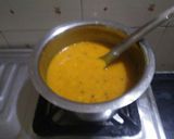 A picture of step 5 of Bafla Bati and dal.