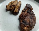 A picture of step 3 of Pan-fried Lion’s Mane mushroom.