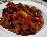 Foto del paso 4 de la receta Pisto fácil de parrillada de verduras y gambas