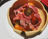 Une image de l'étape 4 de Salade melon tomates ricotta.