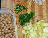 A picture of step 4 of Boondi Chana Chaat.