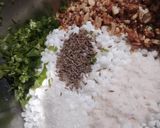 A picture of step 3 of Sabudana vada.