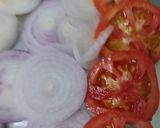 A picture of step 2 of Tricolour Salad.