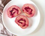 Foto langkah ke 12 dari resep Bolu Gulung Buah Naga (Gluten Free).