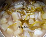 A picture of step 3 of Raw Papaya-Coriander Stems Soup.