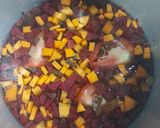 A picture of step 1 of Beetroot carrot tomato soup.