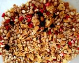 A picture of step 1 of My Bars of Yummy Granola and Trail Mix Bars outdoors 😚.
