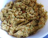 Foto del paso 5 de la receta: Cuscús de verduras con Higaditos de Pollo y Musabbaha Libanés