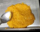 A picture of step 6 of Mango burfi.