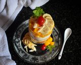 A picture of step 6 of Mango banana overnight oats.