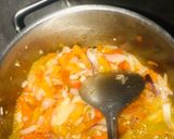 A picture of step 1 of Yam with chicken sauce.