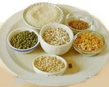 A picture of step 1 of Flavorful nutritious Keerai (Greens) Adai.