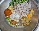 A picture of step 1 of Sattu Paratha.