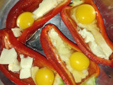 Morrones (ají) rellenos a la parrilla! 😚