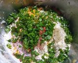 A picture of step 4 of Lauki dhokla.