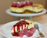 Foto del paso 13 de la receta: 🇺🇸 CHEESECAKE con CHOCOLATE BLANCO y FRAMBUESA (Estados Unidos)