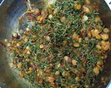 A picture of step 5 of Chival ki bhaji.