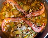 Foto del paso 11 de la receta: Fumet de gambas con mero y patatas