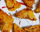 A picture of step 5 of Tawa Bread Pakoda Chat.