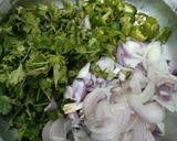 A picture of step 2 of Shahi white biryani.